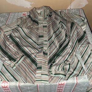 Alice Stuart Stripped Button Down Top sz. 8